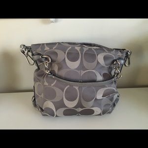 Coach hobo purse in gray